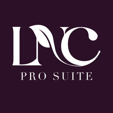 LNC Pro Suite app icon, the LNC mark over PRO SUITE on deep plum